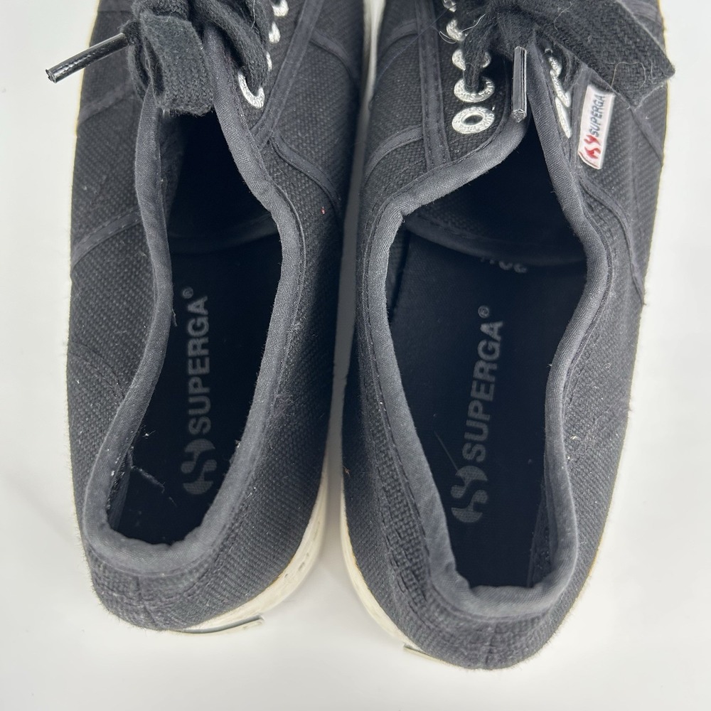 Superga Platform‎ Casual Sneakers Black Women's Size 7 - Picture 4 of 11
